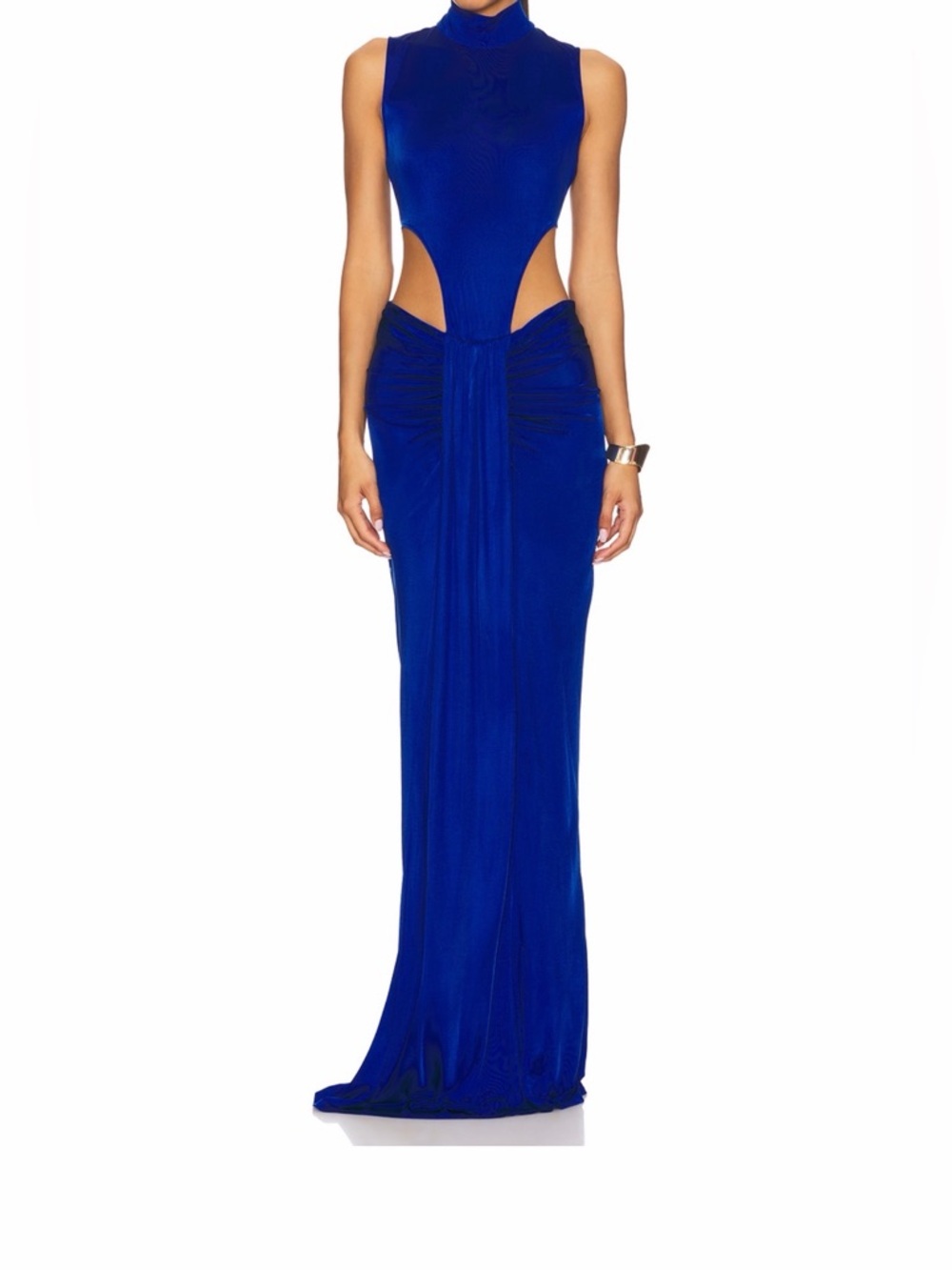 NBD Electric Blue Cutout Maxi Dress
